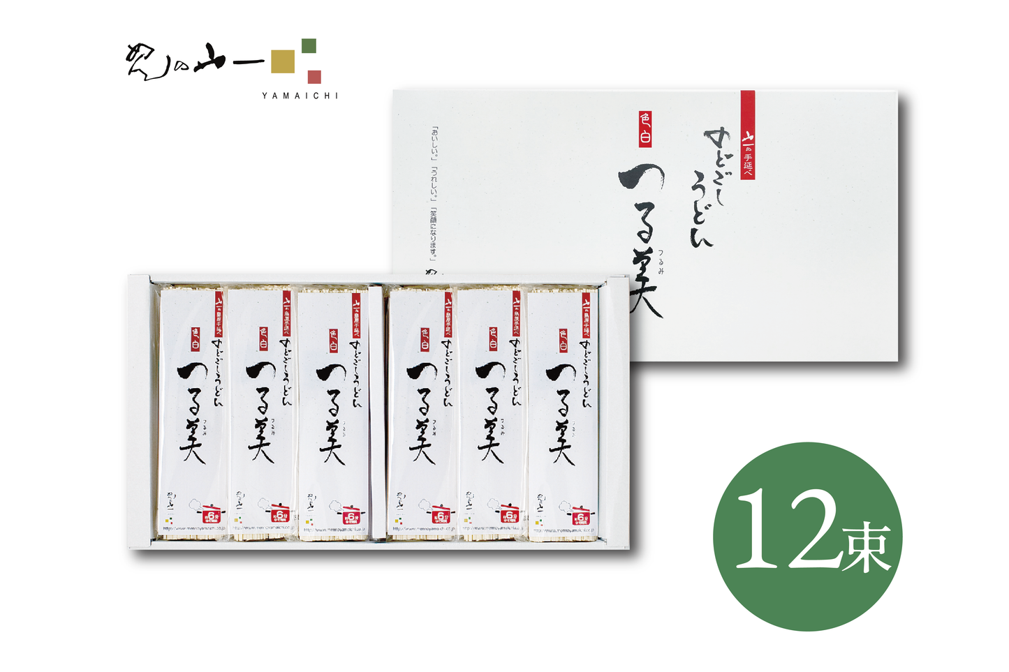 手延べのどごしうどん「つる美」 / 80g×2束×6袋